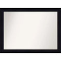 42" x 31" Non-Beveled Shiplap Navy Wood Bathroom Wall Mirror - Amanti Art: Modern Rectangle, Wall Mount