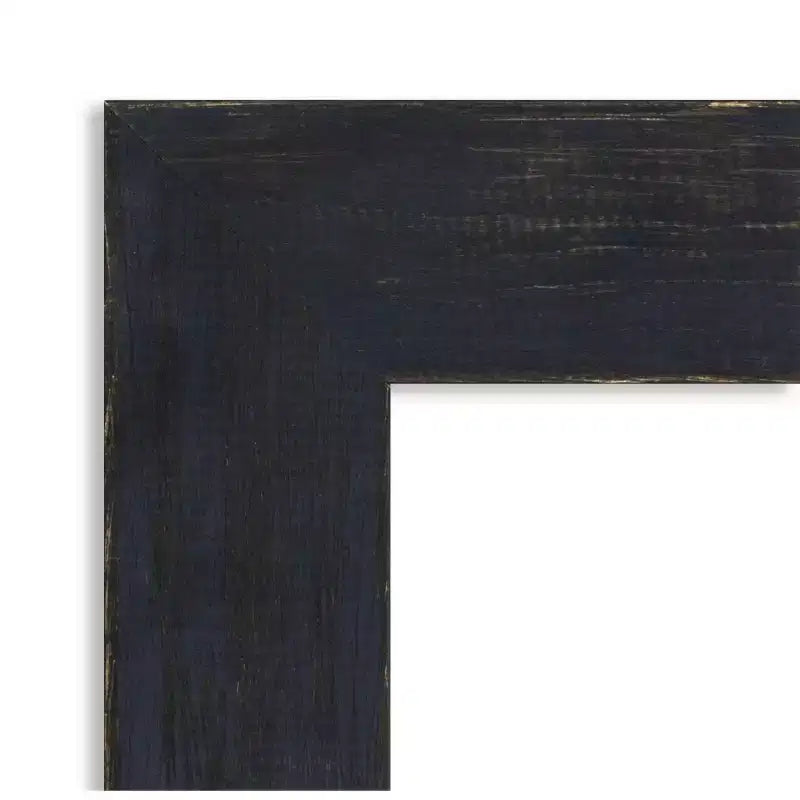 Miroir mural de salle de bain en bois de 42 po x 31 po Shiplap marine sans biseau - Amanti Art : Rectangulaire moderne, montage mural