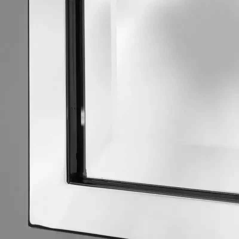 Miroir mural cadre métallique classique chromé 24" x 30" - Head West : biseauté, style transitionnel, aucun assemblage requis