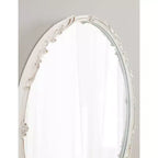 Miroir mural décoratif Brynley de 61 cm de diamètre, blanc – Kate & Laurel All Things Decor : Style glamour, aucun assemblage requis