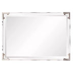 Miroir mural décoratif rectangulaire Howard Elliott Elsie et acrylique argenté 38,5"x26,5"