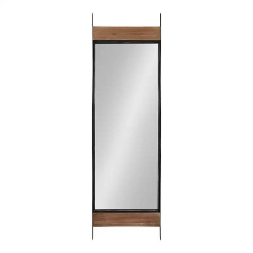 Miroir mural Kincaid pleine longueur 48,7 cm x 160 cm Marron Rustique - Kate & Laurel All Things Decor: Cadre en métal, Miroir Autoportant