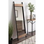 Miroir mural Kincaid pleine longueur 48,7 cm x 160 cm Marron Rustique - Kate & Laurel All Things Decor: Cadre en métal, Miroir Autoportant
