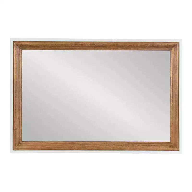 Miroir mural Ellison 24"x36" Kate & Laurel All Things Decor : cadre étagé, marron rustique bicolore