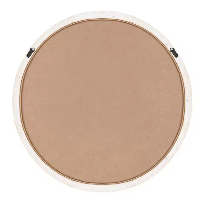 Kate & Laurel All Things Decor Miroir Mural Rond Encadré Rahfy 28" Blanc