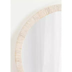 Kate & Laurel All Things Decor Miroir Mural Rond Encadré Rahfy 28" Blanc
