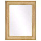 WallBeyond 27"x34" Rattan Mirror Light Brown