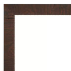 Miroir sur pied ou à poser Amanti Art Wildwood, 28 po x 64 po, cadre en polystyrène, à suspendre au mur, marron : Rectangle moderne