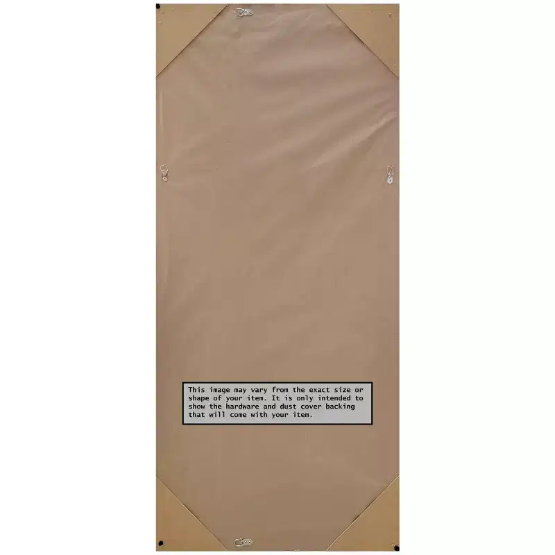 Miroir sur pied ou à poser Amanti Art Wildwood, 28 po x 64 po, cadre en polystyrène, à suspendre au mur, marron : Rectangle moderne