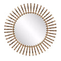 Howard Elliott 18"x54" Fitzgerald Antique Brass and Matte Black Handcrafted Capsule Mirror