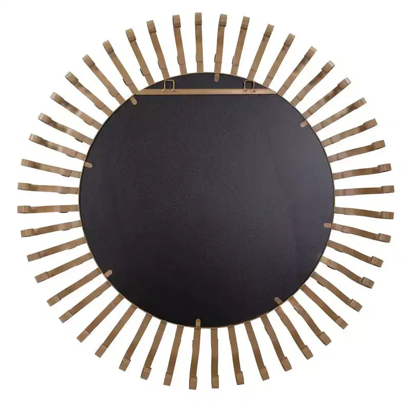 Miroir capsule fait main Howard Elliott 18 po x 54 po, Fitzgerald laiton antique et noir mat