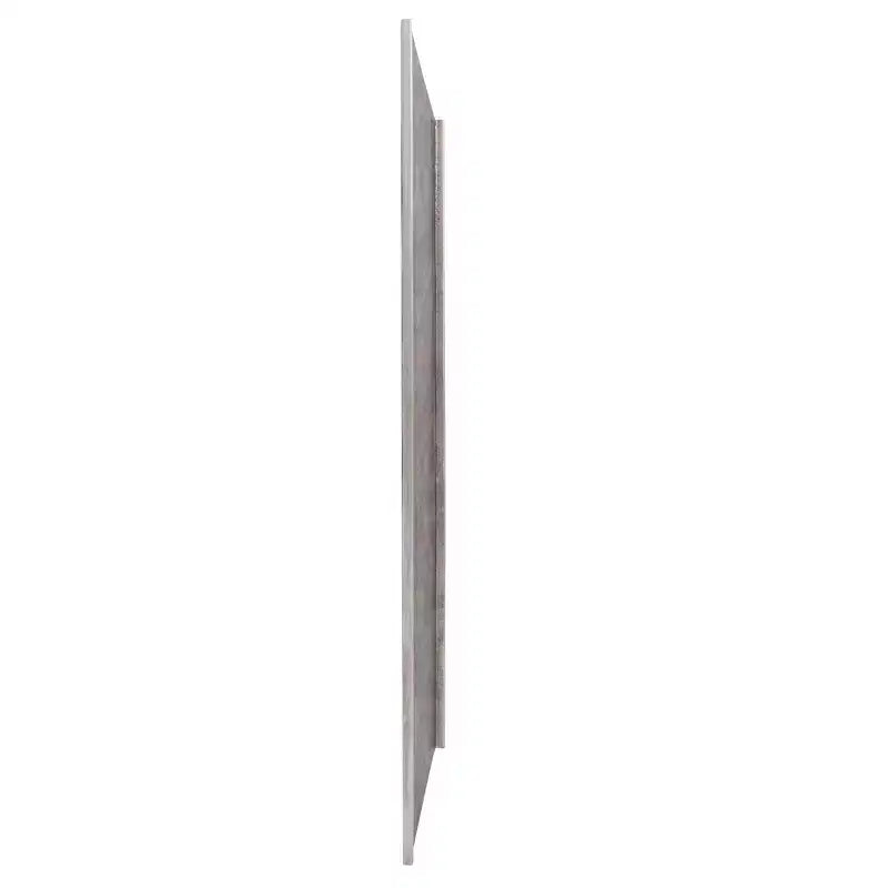 Miroir de courtoisie rectangulaire grand format encadré Howard Elliott 60"x18" gris fumé