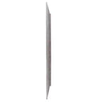 Miroir de courtoisie rectangulaire grand format encadré Howard Elliott 60"x18" gris fumé