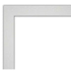 Miroir mural de salle de bain mosaïque non biseauté 43" x 32" Blanc - Amanti Art : Style moderne, cadre en polystyrène, montage mural