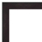 Miroir Mural de Salle de Bain 44" x 33" Non Biseauté Espresso - Amanti Art : Rectangulaire Moderne, Cadre en Polystyrène, Fixation Murale