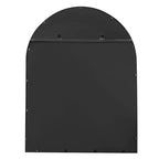 Miroir mural fonctionnel noir de 24 po x 32 po Owings – Kate & Laurel All Things Decor : Dessus cintré de salle de bain avec tablette