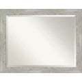 46" x 36" Dove Framed Wall Mirror Graywash - Amanti Art