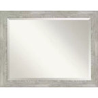 46" x 36" Dove Framed Wall Mirror Graywash - Amanti Art