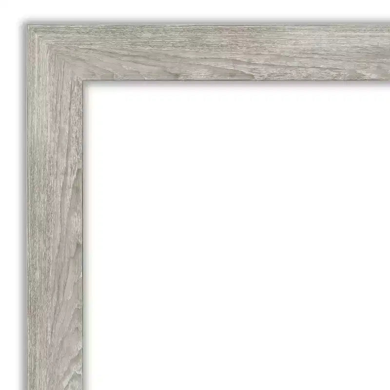 Miroir mural encadré Dove 46 po x 36 po Gris patiné - Amanti Art
