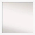29" x 29" Non-Beveled Cabinet White Narrow Wall Mirror - Amanti Art: Modern Square, Polystyrene Frame, Includes Mounting Hardware