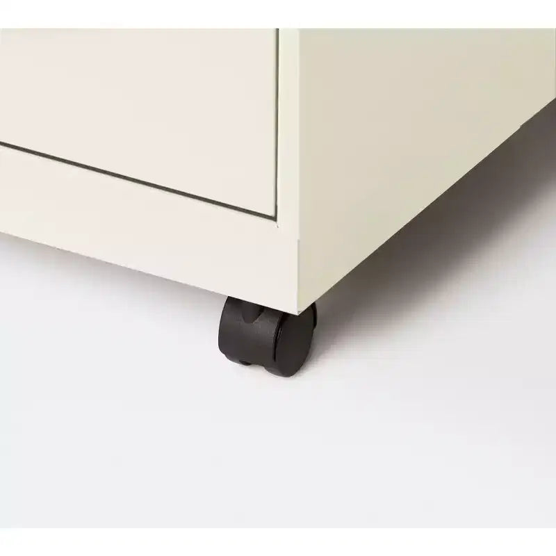 Solutions de rangement Meuble de classement vertical mobile à 2 tiroirs de 45,7 cm de profondeur et de largeur courrier Blanc perle