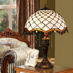 Lampe de table à dôme en verre inoxydable vintage 2 lumières HomeyFad