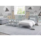 Lit pour tout-petit Collins Wood, certifié Greenguard Gold, gris - Delta Children