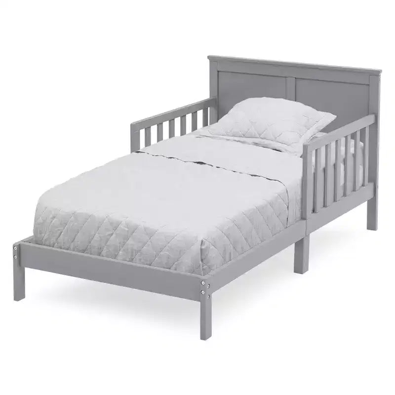 Lit pour tout-petit Collins Wood, certifié Greenguard Gold, gris - Delta Children
