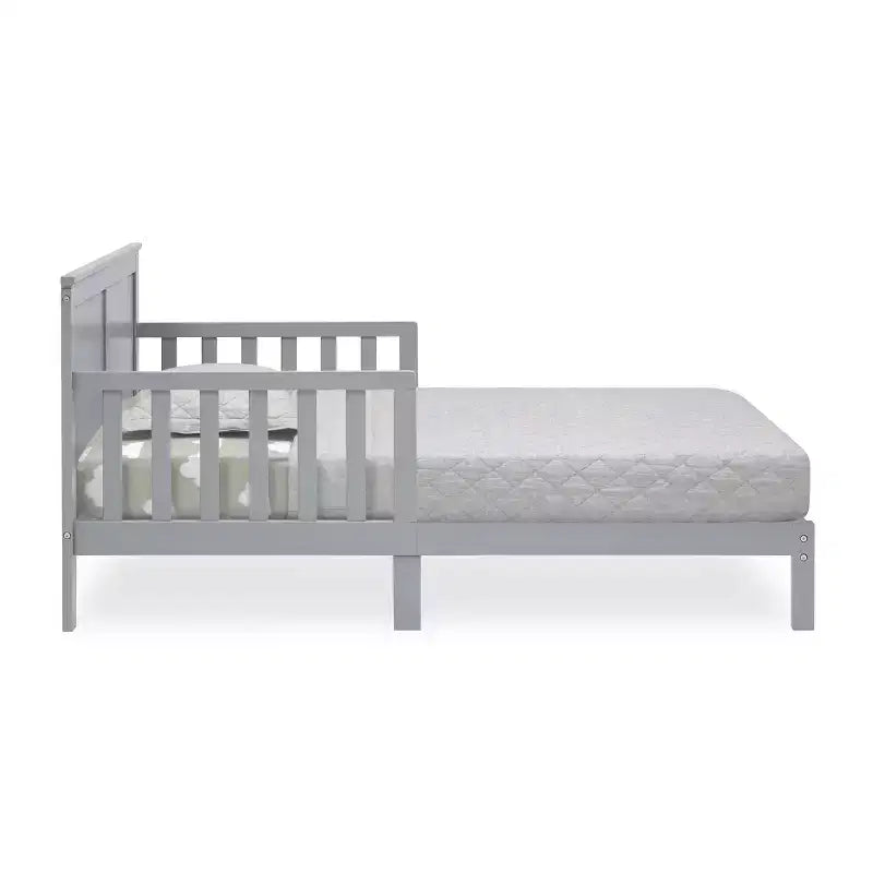 Lit pour tout-petit Collins Wood, certifié Greenguard Gold, gris - Delta Children
