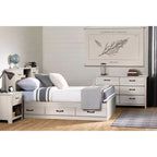 South Shore Ulysses 6-Drawer Double Kids' Dresser Winter Oak