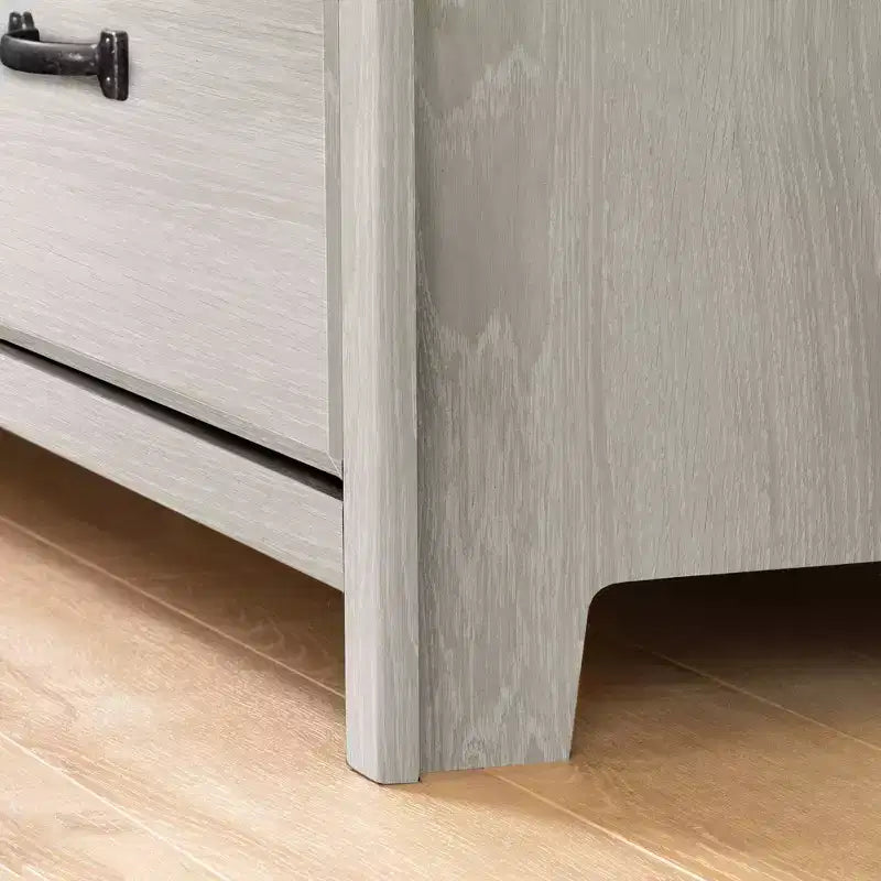 Commode double pour enfant 6 tiroirs South Shore Ulysses Chêne hivernal