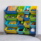 Meuble de rangement pour jouets très grand format pour enfants Humble Crew, collection Elements, gris
