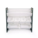 Meuble de rangement pour enfants Read n Play 6 bacs et étagère à 2 niveaux blanc - Humble Crew : Meubles de rangement pour jouets, Organisation pour enfants