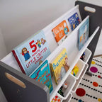 Meuble de rangement pour enfants Read n Play 6 bacs et étagère à 2 niveaux blanc - Humble Crew : Meubles de rangement pour jouets, Organisation pour enfants