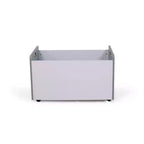 Humble Crew Kids' Rolling Toy Box with Wheels Gray: MDF Frame, 27" H x 16" D x 27" W, 1 Compartment, Decorative Bookshelf