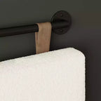Tête de lit Charlie Boucle en tissu bouclette crème pour lit double/grand lit d'enfant - Nathan James : Tête de lit rembourrée en MDF à fixation murale