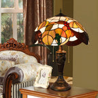 Lampe de table à dôme en verre inoxydable vintage 2 lumières HomeyFad