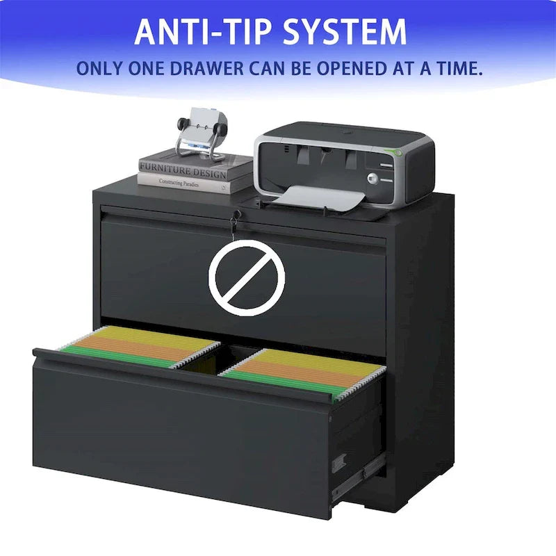 Classeur latéral à 2 tiroirs