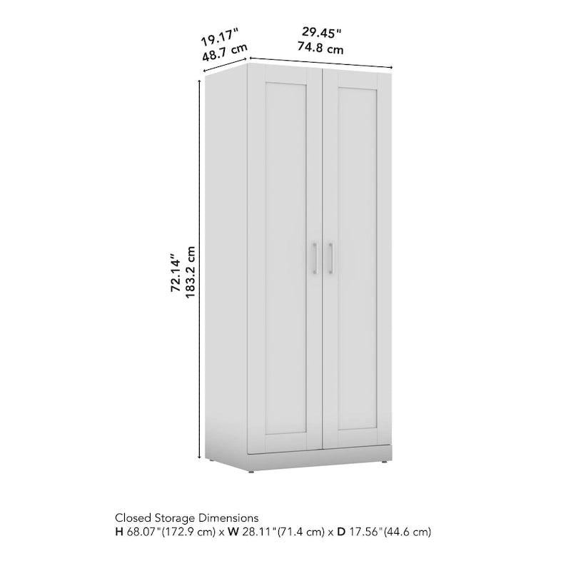 Meuble de rangement haut Hampton Heights 30W avec portes par Bush Furniture