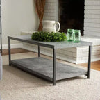 Table basse rectangulaire Jamestown avec étagère de rangement