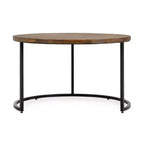 Christopher Knight Home Classic Ander - Ensemble de 2 tables basses gigognes rondes, marron/noir