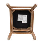 Tabourets de comptoir Christopher Knight Home Conqu en bois d'hévéa, rembourrés, 77,5 cm, avec repose-pieds, lot de 2