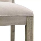Tabourets de comptoir Christopher Knight Home Conqu en bois d'hévéa, rembourrés, 77,5 cm, avec repose-pieds, lot de 2