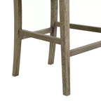 Tabourets de comptoir Christopher Knight Home Conqu en bois d'hévéa, rembourrés, 77,5 cm, avec repose-pieds, lot de 2