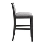 Tabourets de comptoir Christopher Knight Home Conqu en bois d'hévéa, rembourrés, 77,5 cm, avec repose-pieds, lot de 2
