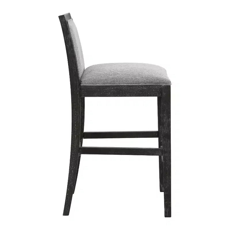 Tabourets de comptoir Christopher Knight Home Conqu en bois d'hévéa, rembourrés, 77,5 cm, avec repose-pieds, lot de 2