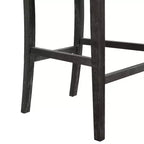Tabourets de comptoir Christopher Knight Home Conqu en bois d'hévéa, rembourrés, 77,5 cm, avec repose-pieds, lot de 2