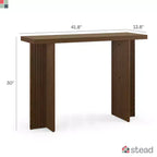 Console Stead cannelée - Petite table d'entrée - Décoration moderne du milieu du siècle - Meuble de salon
