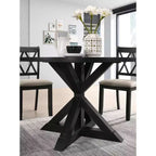 Ensemble de salle à manger 5 pièces en bois Windvale Cross-Buck de Roundhill Furniture