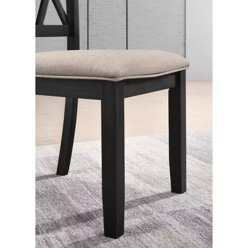 Ensemble de salle à manger 5 pièces en bois Windvale Cross-Buck de Roundhill Furniture